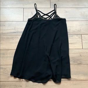 Black Dress with Gold Sequins